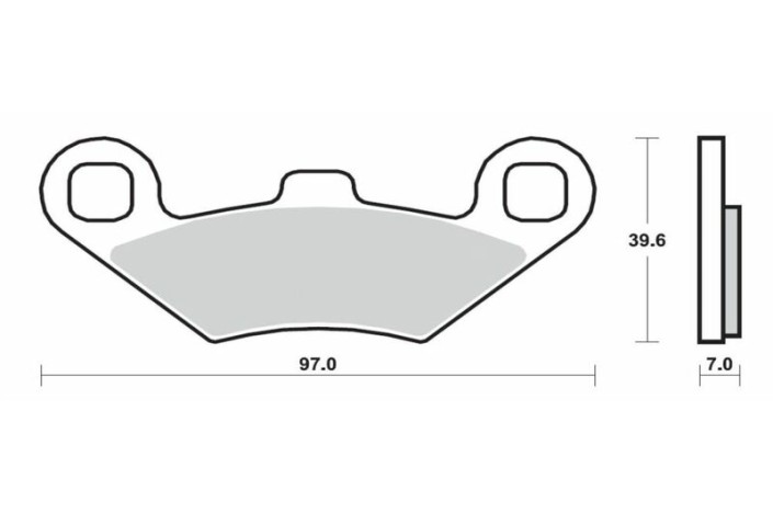 Plaquettes de frein BREMBO Scooter métal fritté - 07104XS