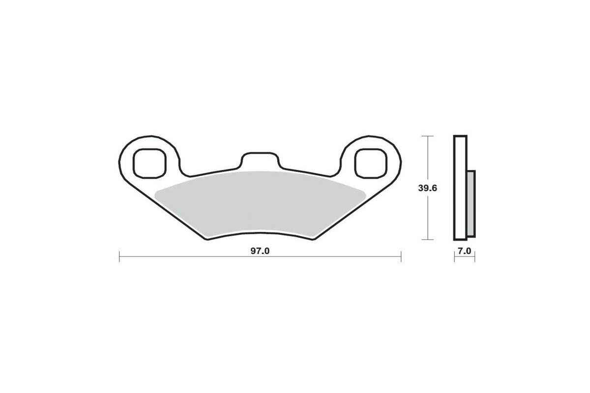 Plaquettes de frein BREMBO Scooter métal fritté - 07104XS