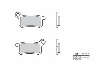 Plaquettes de frein BREMBO Off-Road métal fritté - 07GR69SD