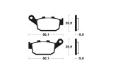 Plaquettes de frein TECNIUM route organique - MA381