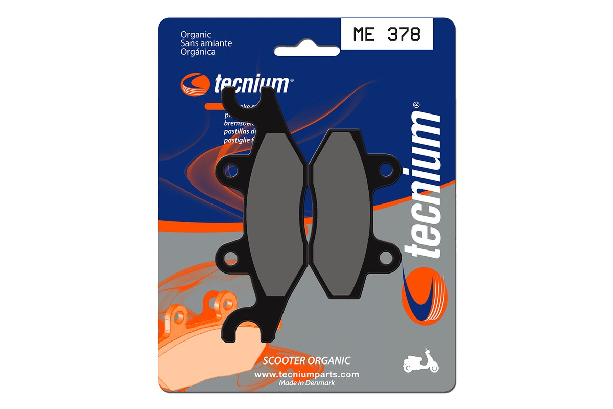 Plaquettes de frein TECNIUM Scooter organique - ME378