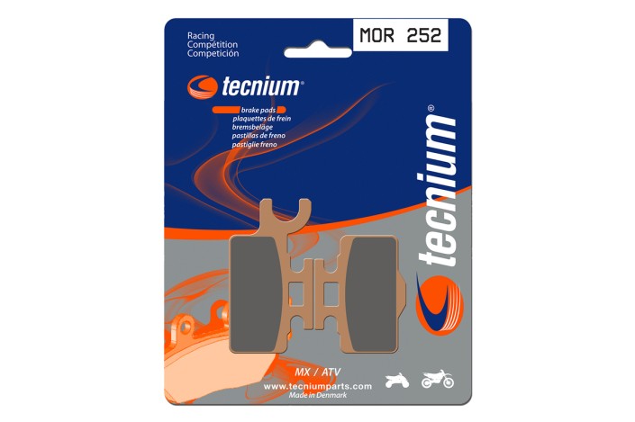 Plaquettes de frein TECNIUM Racing MX/Quad métal fritté - MOR252