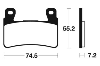 Plaquettes de frein TECNIUM Performance métal fritté - MF234