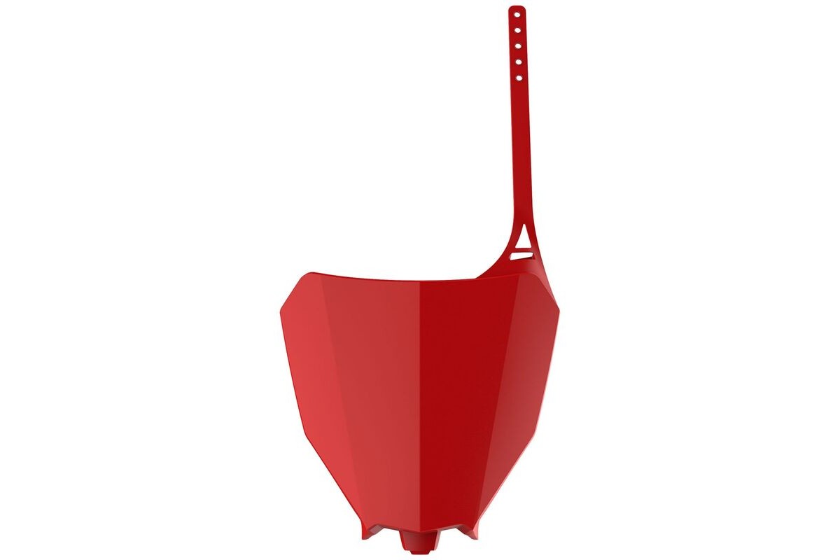 Plaque numéro frontale POLISPORT rouge Honda CRF450R/RX