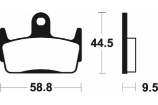 Plaquettes de frein TECNIUM Scooter organique - ME210