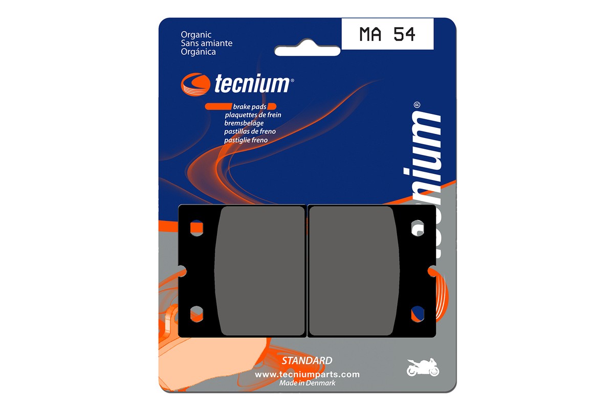 Plaquettes de frein TECNIUM route organique - MA54