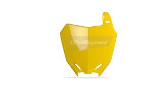 Plaque numéro frontale POLISPORT jaune Suzuki RM-Z250/RM-Z450