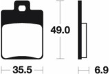 Plaquettes de frein TECNIUM Scooter organique - ME224