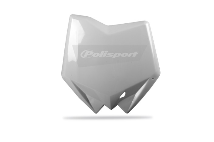 Plaque numéro frontale POLISPORT blanc Husqvarna