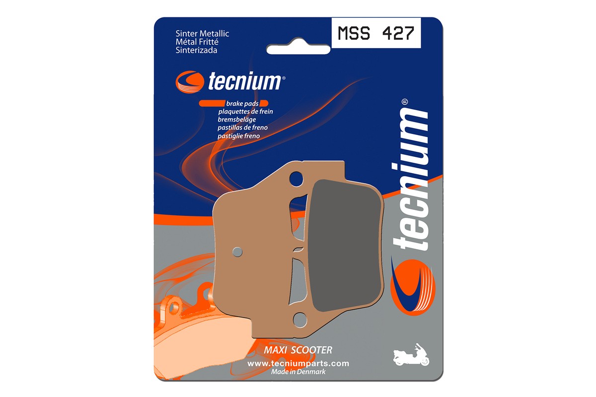Plaquettes de frein TECNIUM Maxi Scooter métal fritté - MSS427