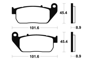 Plaquettes de frein TECNIUM Performance métal fritté - MF307
