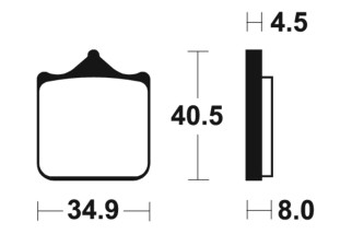 Plaquettes de frein TECNIUM Performance métal fritté - MF370