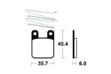 Plaquettes de frein TECNIUM Scooter organique - ME319