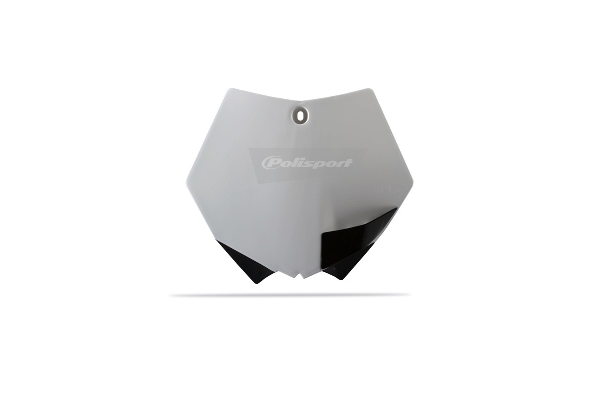 Plaque numéro frontale POLISPORT blanc KTM