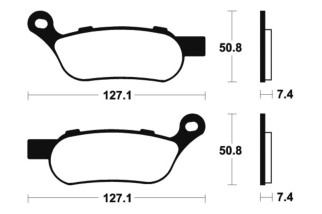 Plaquettes de frein TECNIUM Performance métal fritté - MR354