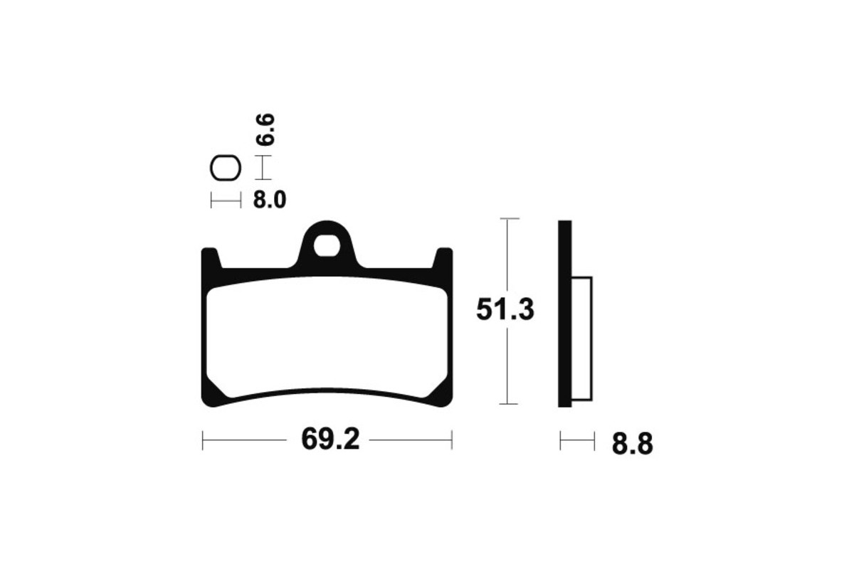 Plaquettes de frein TECNIUM métal fritté - MTR134