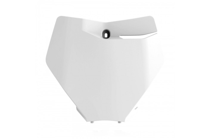 Plaque numéro frontale POLISPORT blanc KTM