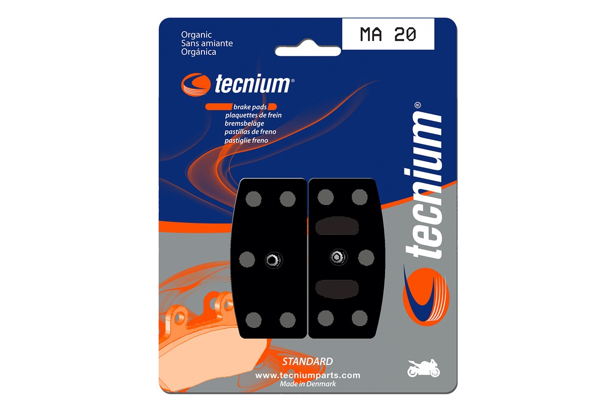 Plaquettes de frein TECNIUM route organique - MA20