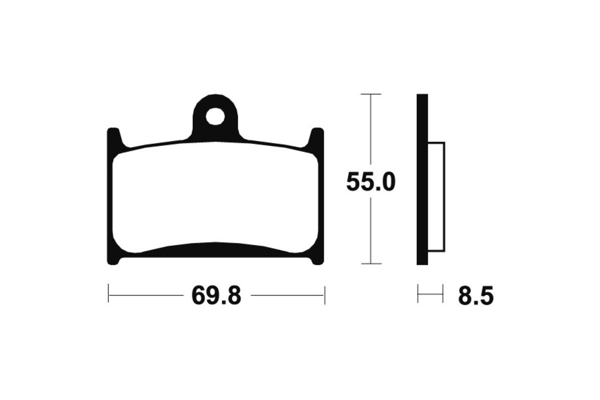 Plaquettes de frein TECNIUM métal fritté - MTR124