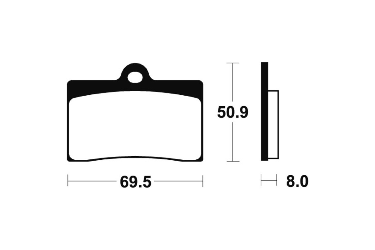 Plaquettes de frein TECNIUM métal fritté - MTR66