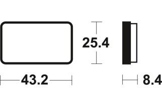 Plaquettes de frein TECNIUM MX/Quad métal fritté - MOA327