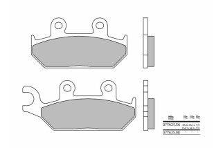 Plaquettes de frein BREMBO route métal fritté - 07YA25SA