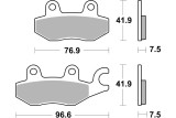 Plaquettes de frein BREMBO route métal fritté - 07KA31SA