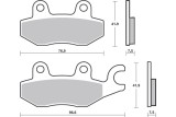 Plaquettes de frein BREMBO route métal fritté - 07KA31SA