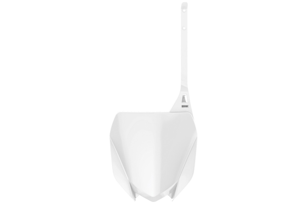 Plaque numéro frontale POLISPORT restylé blanc Yamaha YZ125/250