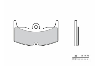 Plaquettes de frein BREMBO route carbone céramique - 07HO1406