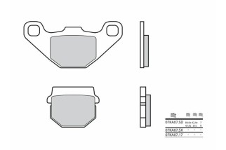 Plaquettes de frein BREMBO Off-Road métal fritté - 07KA07SD