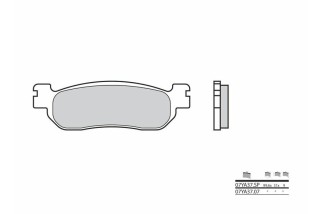 Plaquettes de frein BREMBO route carbone céramique - 07YA3707