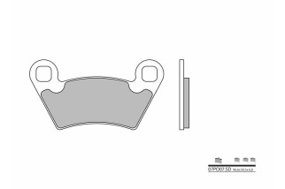 Plaquettes de frein BREMBO Off-Road métal fritté - 07PO07SD