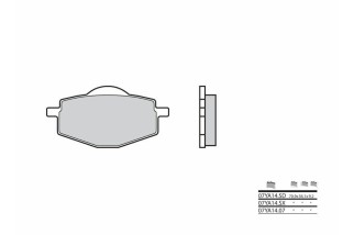 Plaquettes de frein BREMBO Off-Road métal fritté - 07YA14SX