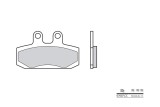Plaquettes de frein BREMBO Scooter carbone céramique - 07007CC
