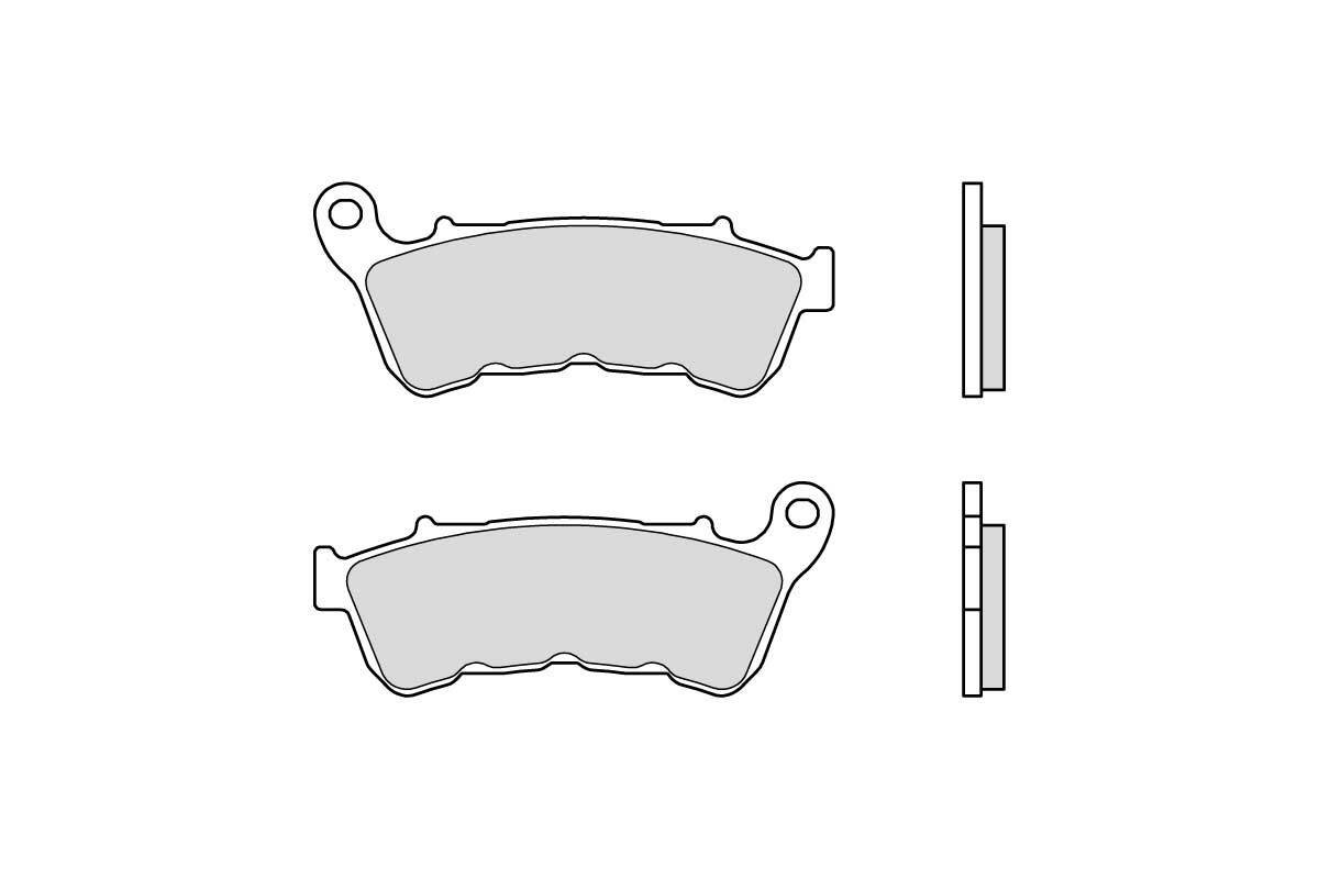 Plaquettes de frein BREMBO route métal fritté - 07HD22SA