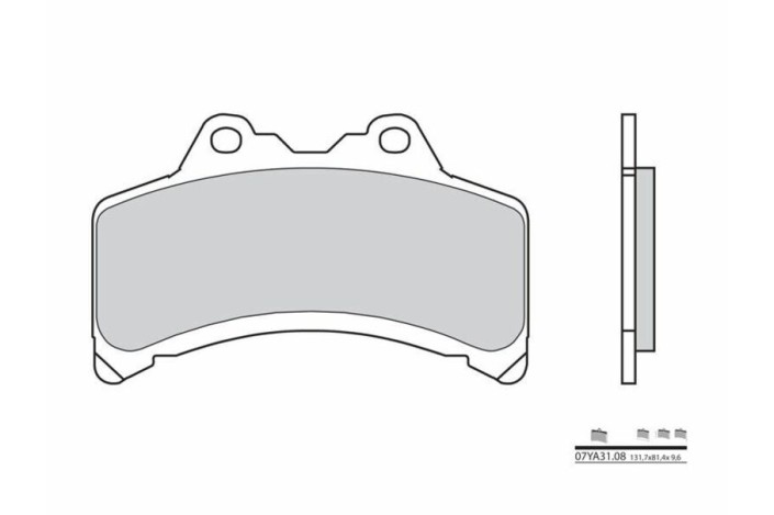 Plaquettes de frein BREMBO route carbone céramique - 07YA3108