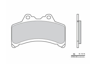 Plaquettes de frein BREMBO route carbone céramique - 07YA3108