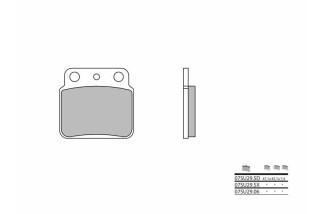 Plaquettes de frein BREMBO Off-Road métal fritté - 07SU29SD