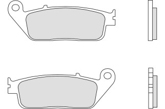 Plaquettes de frein BREMBO route carbone céramique - 07HO3005