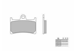 Plaquettes de frein BREMBO route métal fritté - 07YA23SA