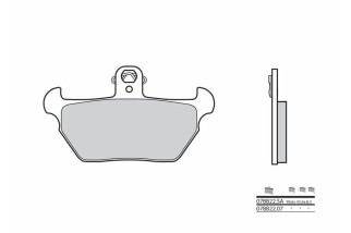 Plaquettes de frein BREMBO route métal fritté - 07BB22SA