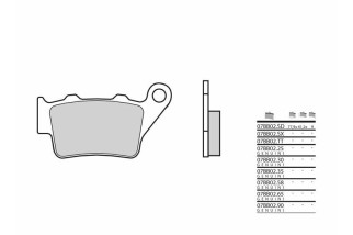 Plaquettes de frein BREMBO Off-Road métal fritté - 07BB02SX