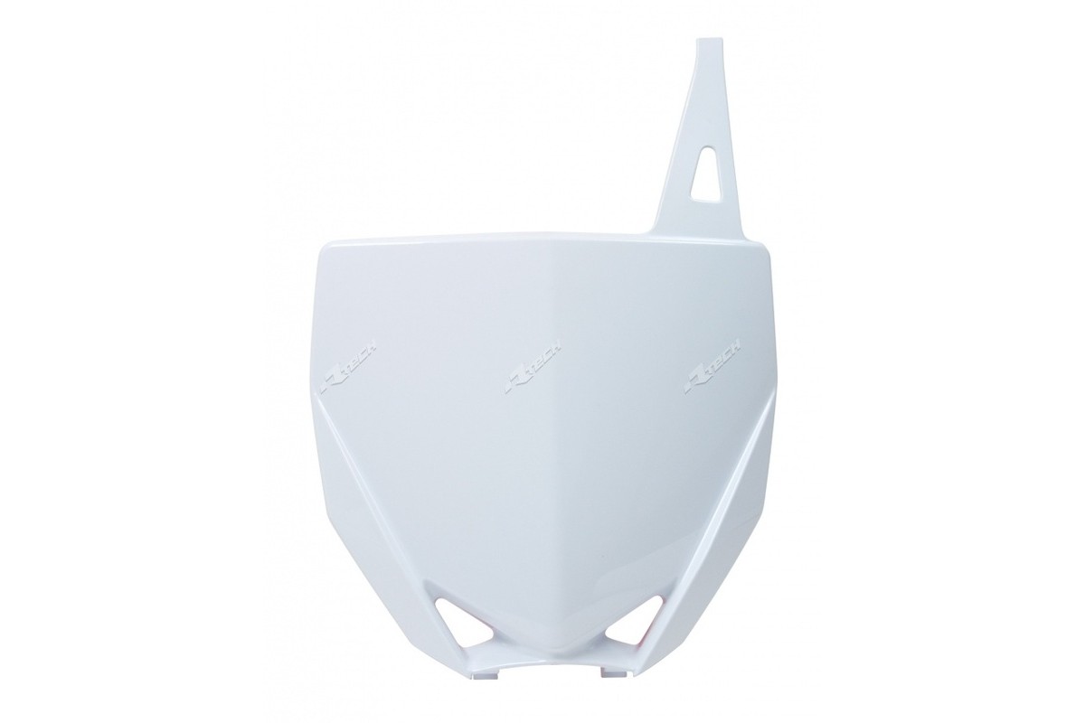 Plaque numéro frontale RACETECH blanc Yamaha YZ85
