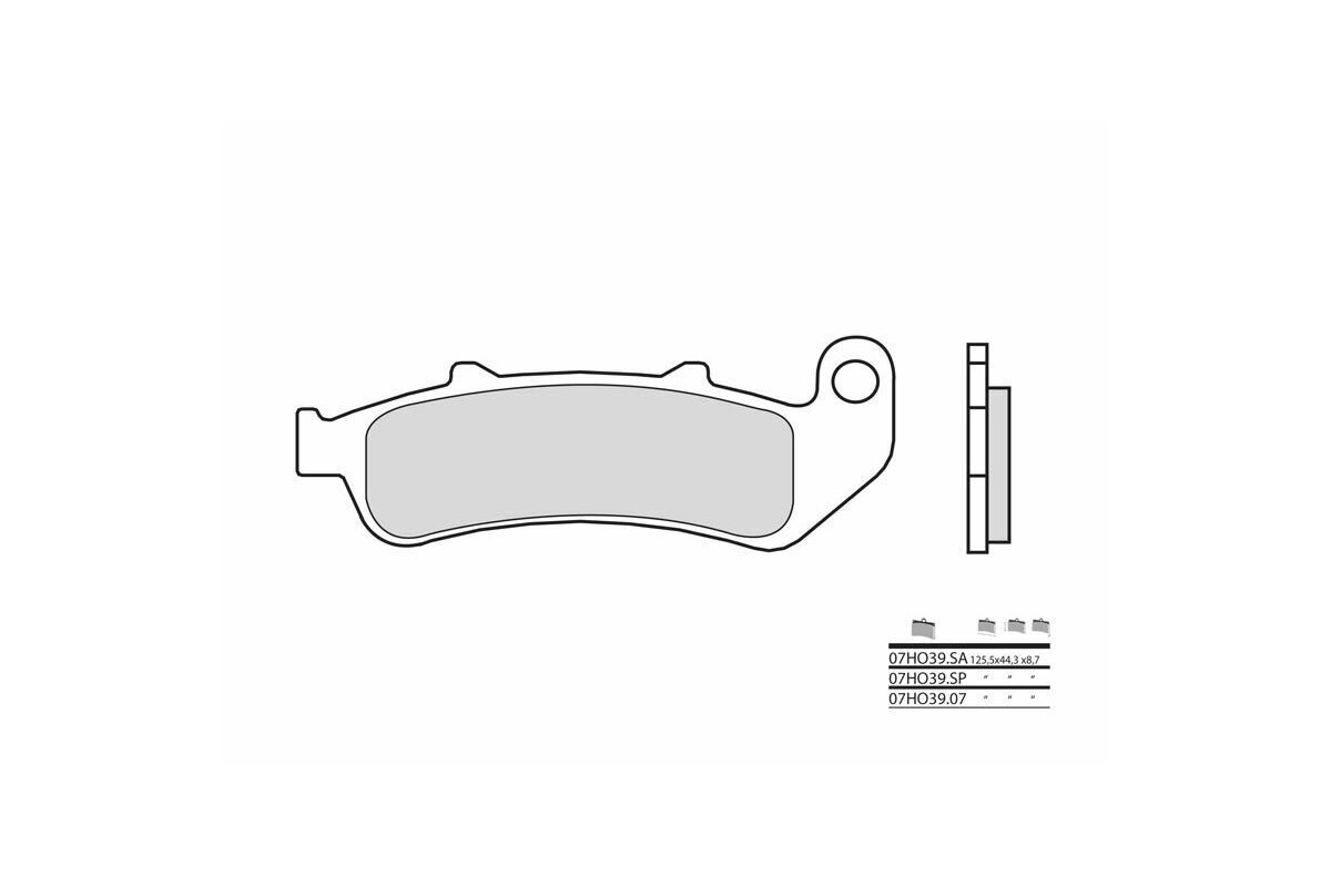 Plaquettes de frein BREMBO route métal fritté - 07HO39SP