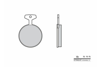 Plaquettes de frein BREMBO route carbone céramique - 07YA0207