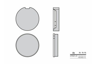 Plaquettes de frein BREMBO route carbone céramique - 07KS0124