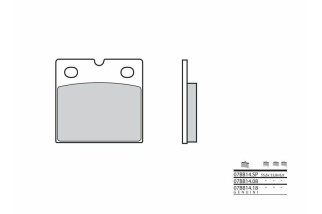 Plaquettes de frein BREMBO route carbone céramique - 07BB1408