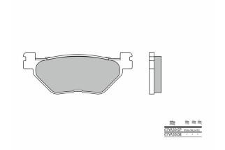 Plaquettes de frein BREMBO route métal fritté - 07YA39SP