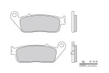 Plaquettes de frein BREMBO Scooter carbone céramique - 07098CC